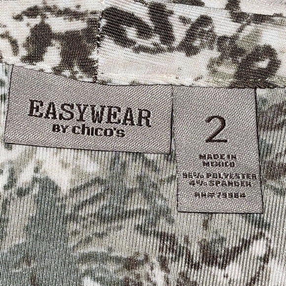 EASYWEAR CHICO’S 2 Misses M Open Cardigan Taupe - Picture 4 of 5